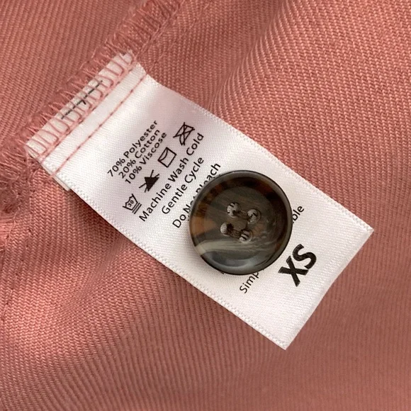 LuLaRoe Abigail XS solid dusty rose oversized light shacket w/ side pockets - Picture 5 of 9